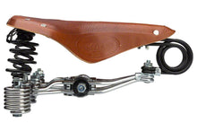 Load image into Gallery viewer, Brooks B135 Unisex Saddle Honey with black and chrome double springs
