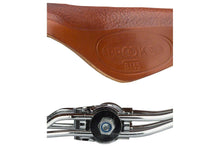 Load image into Gallery viewer, Brooks B135 Unisex Saddle Honey with black and chrome double springs
